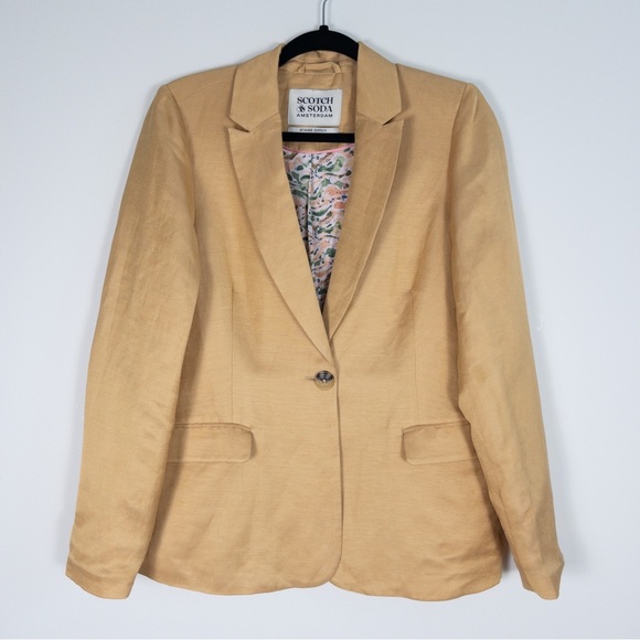 Scotch & Soda Amsterdam Summer Edition Linen Blend Blazer - Picture 1 of 15